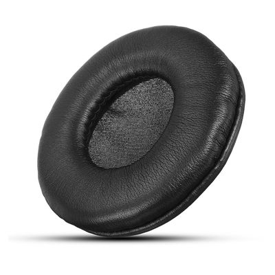 Αναπνεύσιμο πρακτικό επαναχρησιμοποιήσιμο μαύρο χρώμα μαξιλαριών αυτιών ακουστικών δέρματος